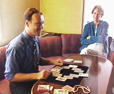Auckland magician Vas Kovalski performs on cruise ship